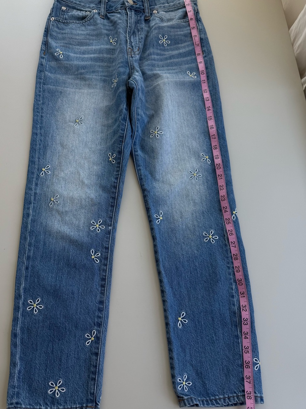Madewell Daisy Embroidered Perfect Summer Jeans 27 - Picture 9 of 14